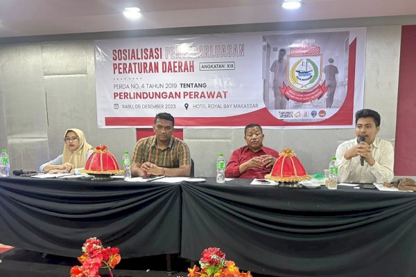 Sekretariat DPRD Makassar Gelar Sosialisasi Perda Perlindungan Perawat