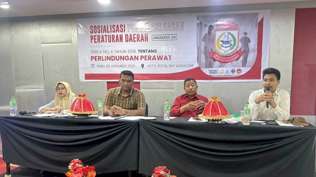 Sekretariat DPRD Makassar Gelar Sosialisasi Perda Perlindungan Perawat