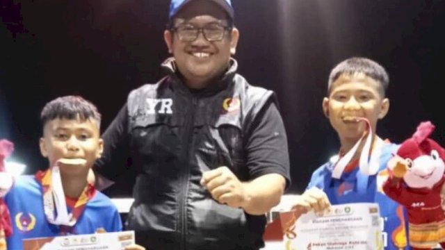 Kecamatan Ujung Pandang Juara Umum Cabang Olahraga Tinju di Porkot VIII 2023 Makassar