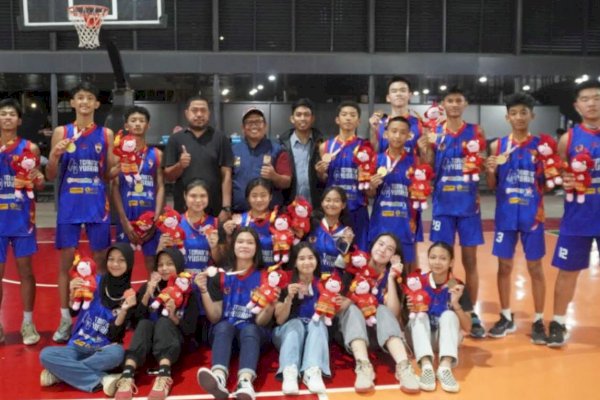 Tim Basket Putra Kecamatan Ujung Pandang Raih Mendali Emas