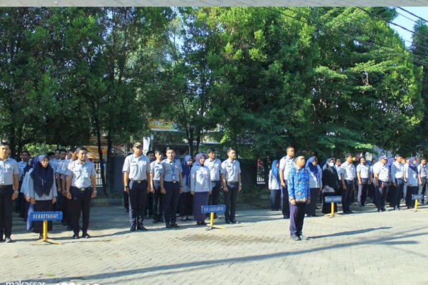 Dishub Makassar Gelar Upacara Bendera Dalam Rangka Hari Korpri