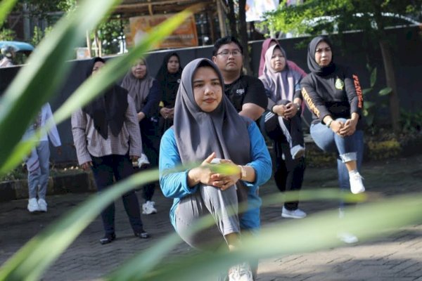 Diikuti Seluruh ASN dan Laskar Pelangi, Dishub Makassar Gelar Senam Sehat