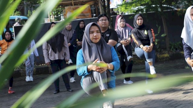 Diikuti Seluruh ASN dan Laskar Pelangi, Dishub Makassar Gelar Senam Sehat