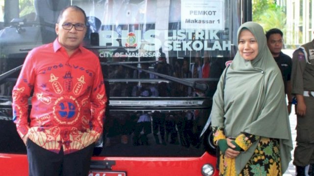 Pemkot Makassar Launching Bus Sekolah Listrik Dilengkapi Lima Kamera CCTV, Wujud Program Jagai Anakta