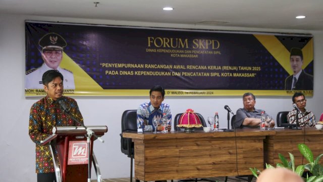 Pj Sekda Firman Pagarra Harap Forum OPD Dukcapil Fokus Penyelesaian IKD di Tahun 2024