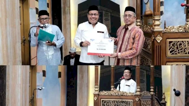 Dukung Program Keagamaan, H Dahyal Salurkan Dana Hibah Pemkot Makassar di Masjid Besar Al Amin