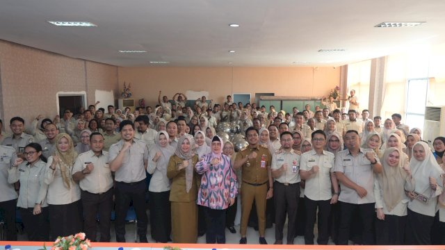 Halal Bihalal Bapenda Kota Makassar, Indira Yusuf Ismail Beri Semangat Kekompakan