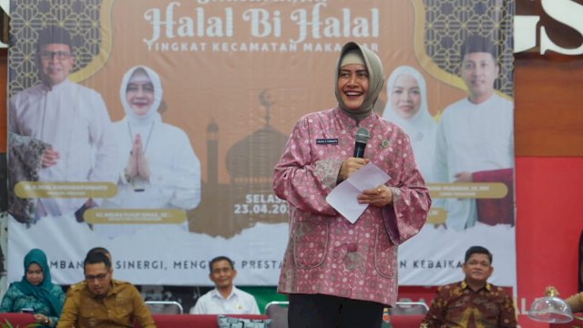 Hadiri Halal Bihalal Kecamatan Makassar, Indira: Terimakasih Ini Berkesan