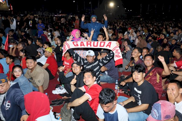 Sukses Gelar Nobar Indonesia Lawan Uzbekistan, Masyarakat: Terima Kasih Pak Wali!