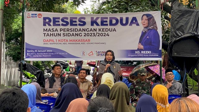 Anggota DPRD Makassar Hj Rezki Dengarkan Aspirasi Warga Kecamatan Rappocini