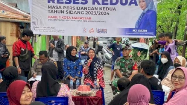 Anggota DPRD Makassar Hj Rezki Dengarkan Keluhan Warga di Dua Kecamatan