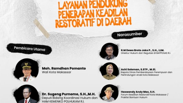 Pemkot Makassar Gandeng YLBHI-LBH Gelar Seminar dan Peluncuran Kebijakan Keadilan Restoratif