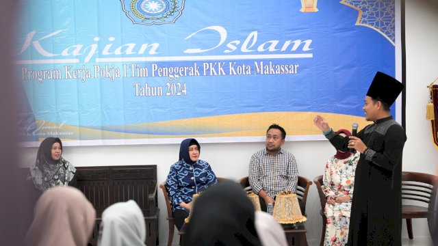 Indira Yusuf Ismail Dukung Program Penguatan Keimanan Umat Kota Makassar Lewat Kajian Islam TP PKK