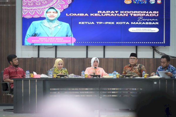 Indira Yusuf Ismail Pimpin Rakor Persiapan Lomba Kelurahan Terpadu Kota Makassar