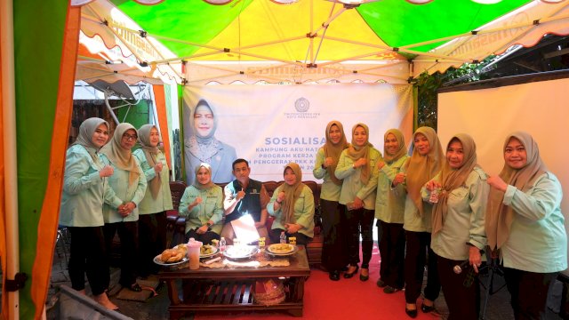 TP PKK Kota Makassar Sosialisasi Program Aku Hatinya PKK di Lorong Binaan PKK