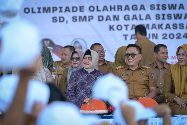 Indira Yusuf Ismail Pacu Semangat Kompetisi Peserta O2SN SD-SMP Kota Makassar