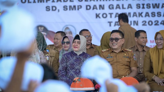 Indira Yusuf Ismail Pacu Semangat Kompetisi Peserta O2SN SD-SMP Kota Makassar