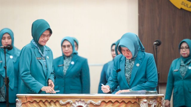 Indira Yusuf Ismail Dilantik Jadi Ketua Pembina Posyandu Kota Makassar