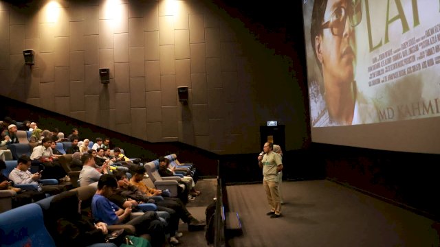 Danny Pomanto dan KAHMI Makassar Nobar Film Biografi Pendiri HMI, Lafran Pane