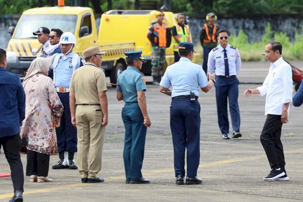 Kunjungan Kerja di Sulsel, Danny Pomanto Ikut Jemput Presiden Jokowi di Pangkalan TNI AU Sultan Hasanuddin