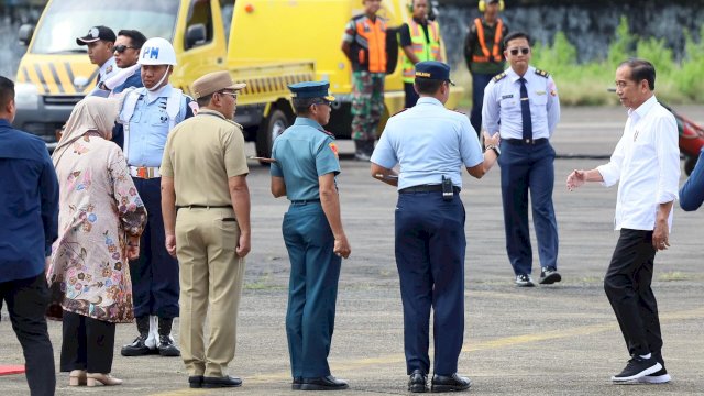 Kunjungan Kerja di Sulsel, Danny Pomanto Ikut Jemput Presiden Jokowi di Pangkalan TNI AU Sultan Hasanuddin