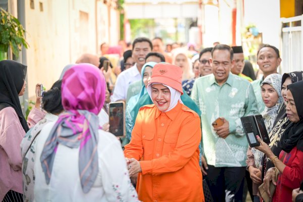 Indira Yusuf Ismail Tinjau dan Apresiasi Lorong Wisata Gimje di Kelurahan Kalukuang