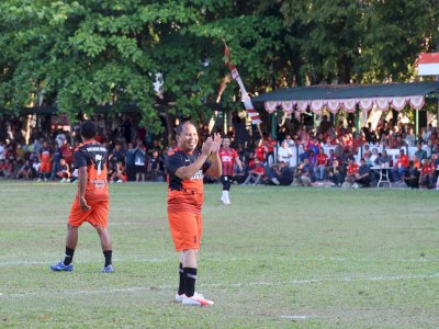 Laga Eksebisi Danny Pomanto VS Prof Zudan Arif Tutup Turnament Wali Kota Cup 2024 Makassar
