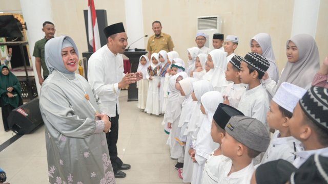 Ketua TP PKK Kota Makassar Beri Semangat Kafilah Festival Anak Sholeh