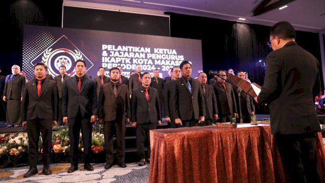 Dilantik Jadi Ketua IKAPTK, Firman Pagarra : Dukung Penuh Program Prioritas Pemkot Makassar