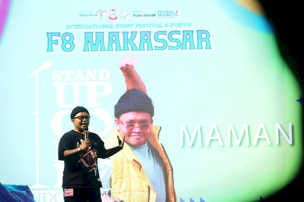 Aksi Kocak Komedian Lokal Hibur Masyarakat di F8 Makassar