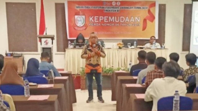 Muchlis Misbah Gelar Sosialisasi Perda Tentang Kepemudaan