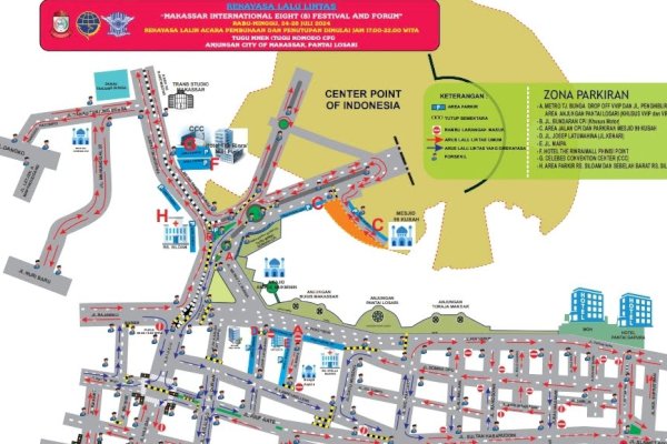 Dishub Makassar Terapkan Kontra Flow untuk Lancarkan Lalu Lintas Selama F8