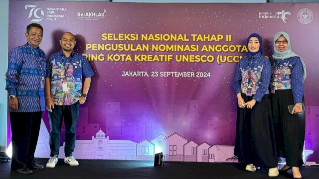 Kota Makassar Masuk 4 Besar Seleksi Nasional Jejaring Kota Kreatif UNESCO (UCCN) 2025