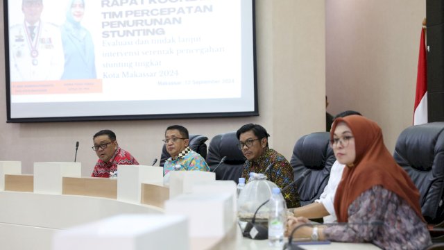 Firman Pagarra Resmi Buka Rakor Tim Penurunan Percepatan Stunting Kota Makassar