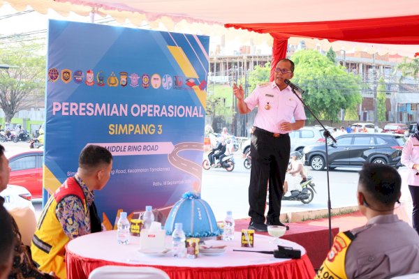 Resmikan Operasional Simpang 3 Middle Ring Road, Danny Pomanto: Penyempurnaan Traffict Management di Makassar