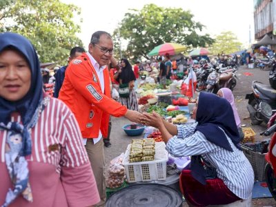 Pedagang Pasar Sentral Sungguminasa Yakin Danny-Azhar Terpilih di Pilgub Sulsel