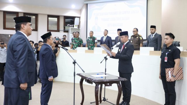 Dilantik Sebagai Pj Sekda, Irwan Rusfiady Siap Tingkatkan Kinerja Pemkot Makassar