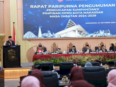 Pjs Wali Kota Makassar Ucapkan Selamat kepada Anggota DPRD Baru, Tekankan Amanah dan Tanggung Jawab
