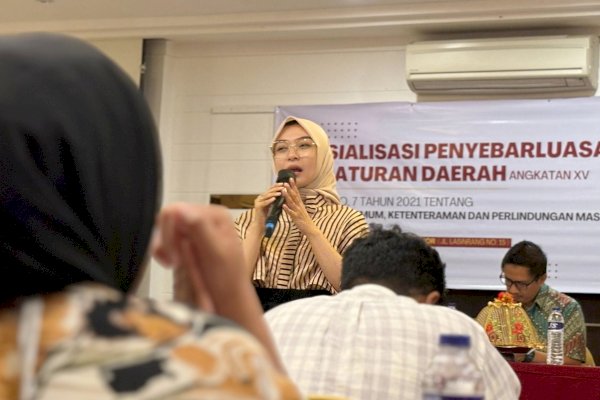 Gelar Sosialisasi Perda Ketertiban Umum,Budi Hastuti Harap Masyarakat Saling Bahu Membahu Jaga Ketertiban