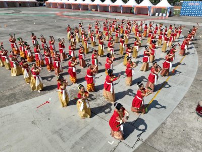 Drum Corps Makassar dan Tari Butta Kalabbirangku Tampil Memukau di HUT Kota Makassar ke-417