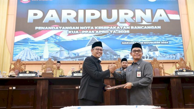 Pemkot Makassar dan DPRD Sepakati KUA-PPAS APBD Tahun 2025