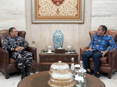 Sambut Hangat Kunjungan Danlantamal VI Makassar yang Baru, Danny : Selamat Datang Komandan