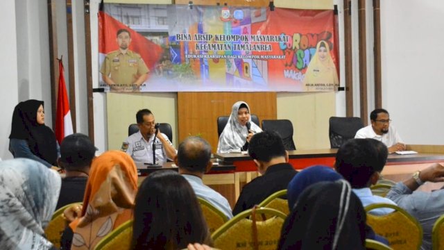 Kadis Kearsipan Makassar Hadiri Langsung Kegiatan Binar Pokmas di Kantor Kecamatan Tamalanrea