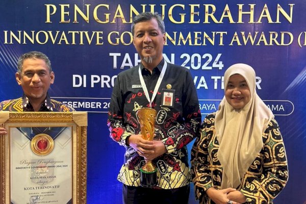 Kemendagri RI Beri Penghargaan Pemkot Makassar Sebagai Kota Terinovatif 2024