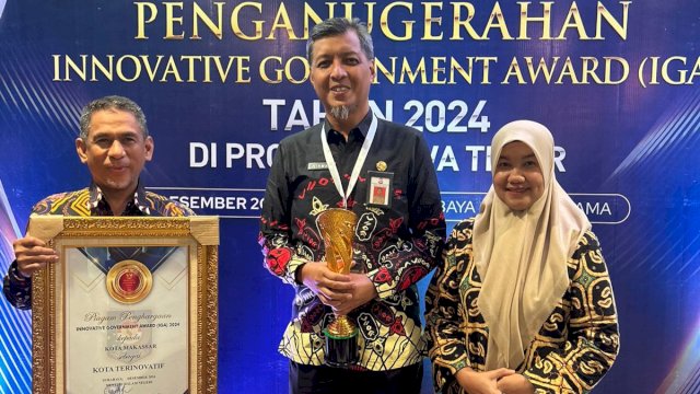 Kemendagri RI Beri Penghargaan Pemkot Makassar Sebagai Kota Terinovatif 2024