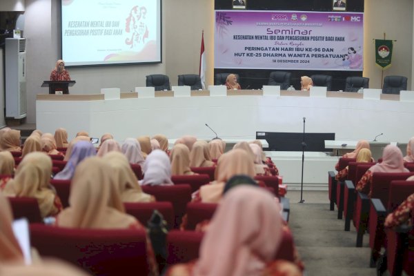 Hari Ibu, DWP Kota Makassar Gelar Seminar Kesehatan Mental Ibu dan Pengasuhan Positif Bagi Anak