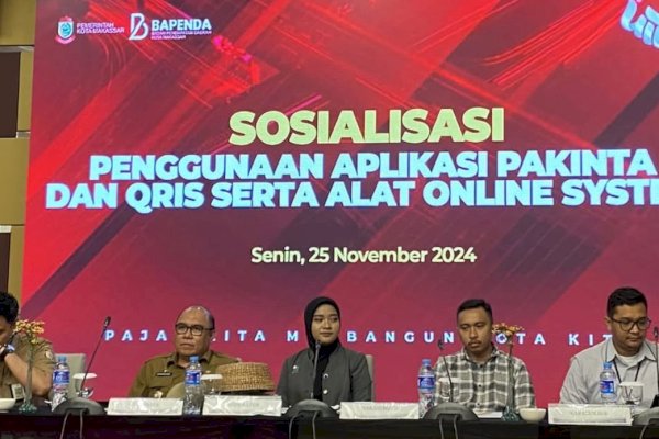 Bapenda Makassar Sosialisasi Aplikasi Pajak PAKINTA dan QRIS