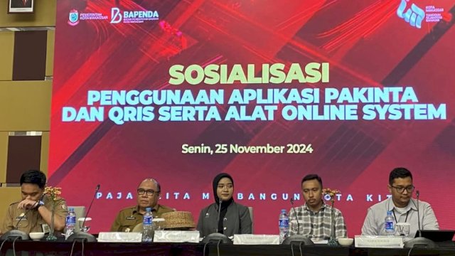 Bapenda Makassar Sosialisasi Aplikasi Pajak PAKINTA dan QRIS