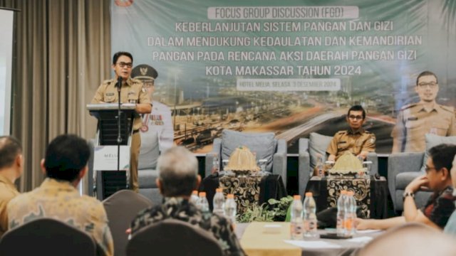 Sekda Makassar Buka FGD Bahas Langka Strategis Dalam Menciptakan Sistem Pangan yang Berkelanjutan