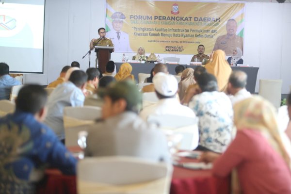 Forum SKPD Dinas Perumahan dan Kawasan Permukiman Kota Makassar, Pj Sekda Makassar Tekankan Perencanaan Berdasarkan Data Akurat